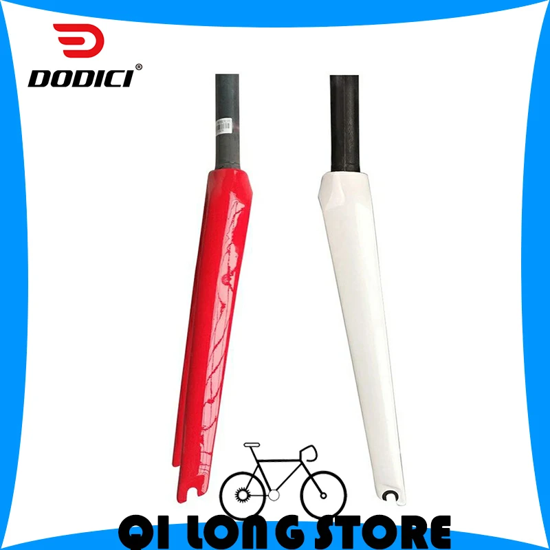 

DODICI 28.6 Full Carbon Fiber Road Bike 700C Front Fork Full Carbon Straight Tube C Brake Front Fork Bicycle Accessories Parts