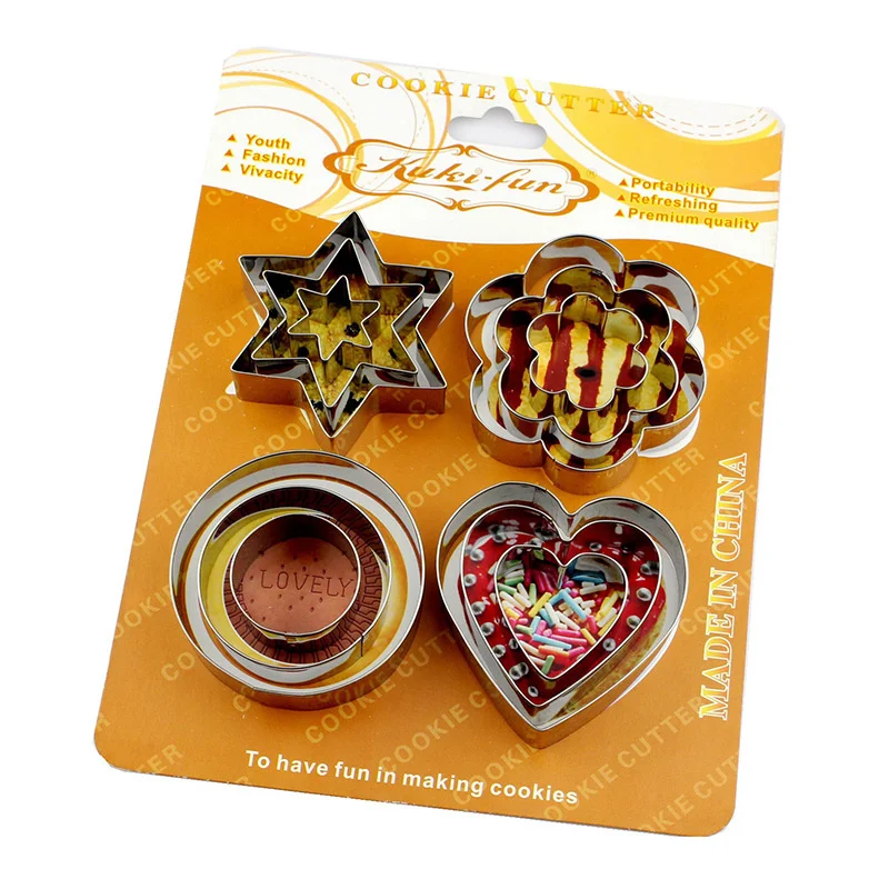 

12 шт., формы для печенья из нержавеющей стали