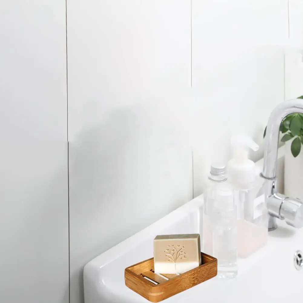 Ящик для мыла ванной комнаты простой деревянный поднос антидеформационный