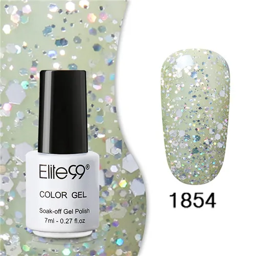 1854 Elite99 Гель-лак набор все для маникюра Полупостоянный Vernis верхнее покрытие УФ светодиодный гель лак удаляющийся замачиванием Гель-лак для ногтей - Цвет: 1854