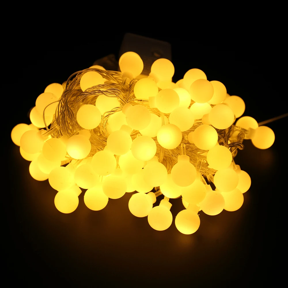 50 м 400 светодиодный шар светильник s уличный сказочный водонепроницаемый