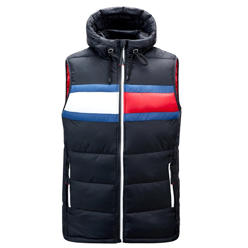 Мужской осенне зимний жилет простроченная куртка легкая хлопковая