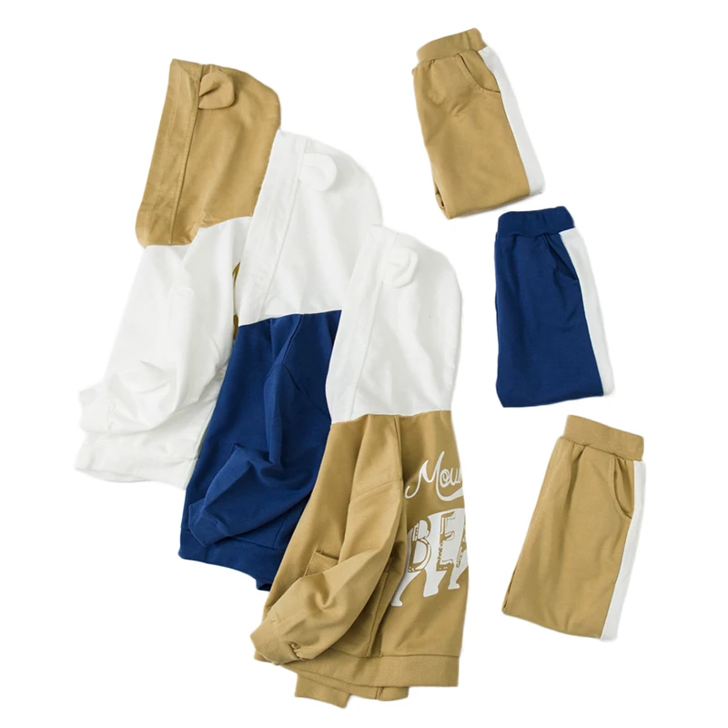 новый 2020 Весна Осень детская одеждаВодолазка сверху+ брюки 2pcs досуг модная