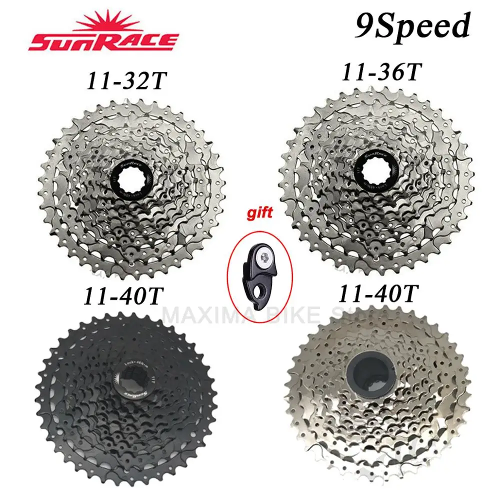 Кассета для горного велосипеда Sunrace 9 скоростей 11 32T 36T 40T s 32t 36t 40t shimano 9v|Храповик