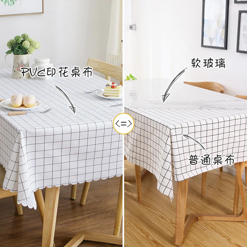 ПВХ скатерть пятно Водонепроницаемый и без масла одноразовые пластиковые отель
