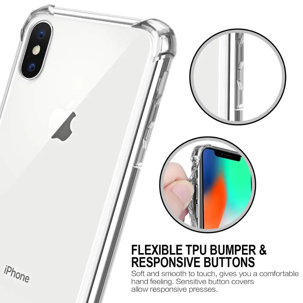 Роскошный Ударопрочный силиконовый чехол для телефона iPhone 7 8 6 6S Plus XS Max XR 11