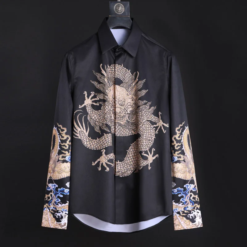 Топ бренд рубашка для мужчин 2019 сплошной цвет отложной воротник рубашки с