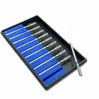 Алмазные фрезы для маникюра, 10 шт., зубные шлифовальные насадки для полировки, низкоскоростной наконечник, инструменты для стоматологии, хвостовик 2,35 мм