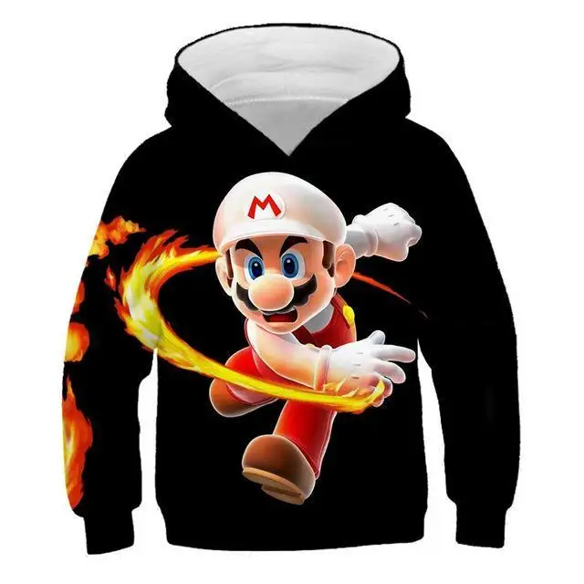 Детская толстовка с 3D-принтом «Mario kart game 8», Детская толстовка с героями мультфильмов серии «Mario games», модная толстовка с капюшоном для мальчиков и девочек - Цвет: TNT-933