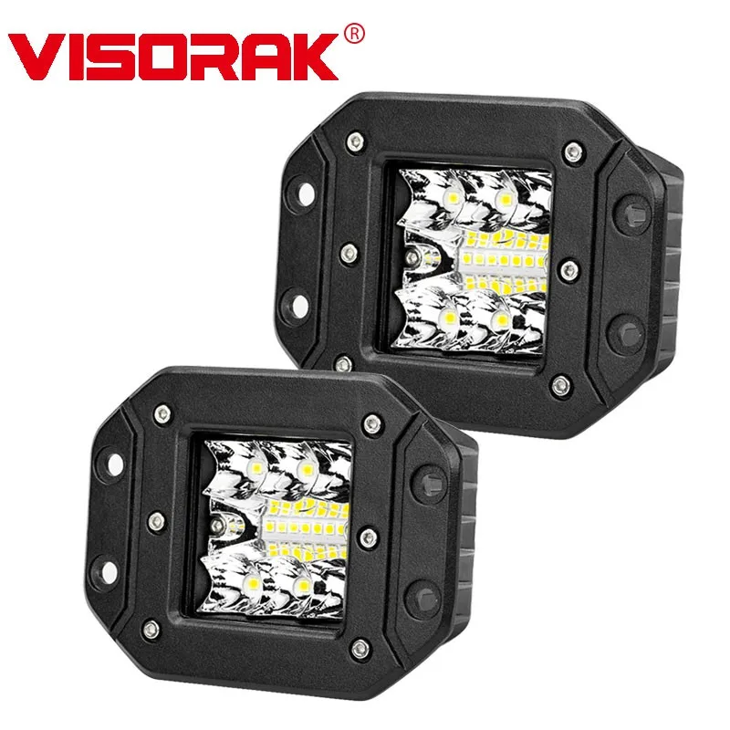 VISORAK 5 &quotдюймов 12V 24V внедорожные заподлицо светодиодный стручки внедорожник
