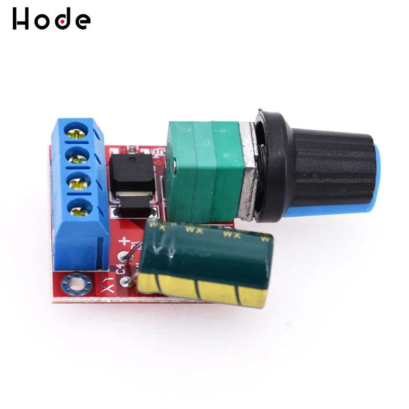 Мини 5A 90W PWM 12V контроллер скорости двигателя постоянного тока модуля DC 4 5 V 35V