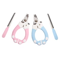 professional pet nail clippers dog cat stainless steel two color labor saving nail clippers convenient beauty cleaning supplies