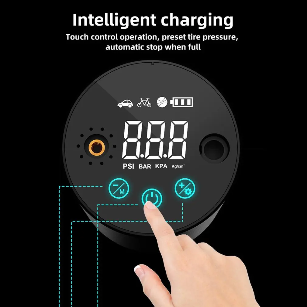 

Portable Car Air Pump Electric Hand-held Smart Wireless Bicycle Air Pump Portable Car And Motorcycle
