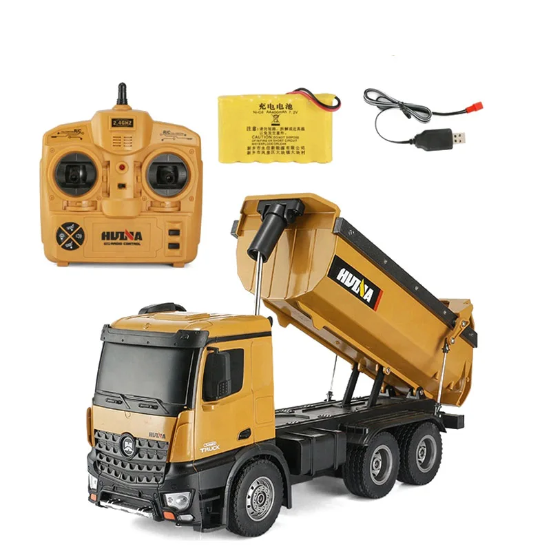 HUINA 573 1/14 10CH Сплав RC Самосвал Инженерное строительство автомобиля транспортное