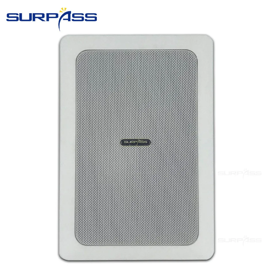 Fashion Home Theater Rectangle Enchased Mount Ceiling In-wall Speaker Background Music System 70V/110V High Quality Loudspeaker |