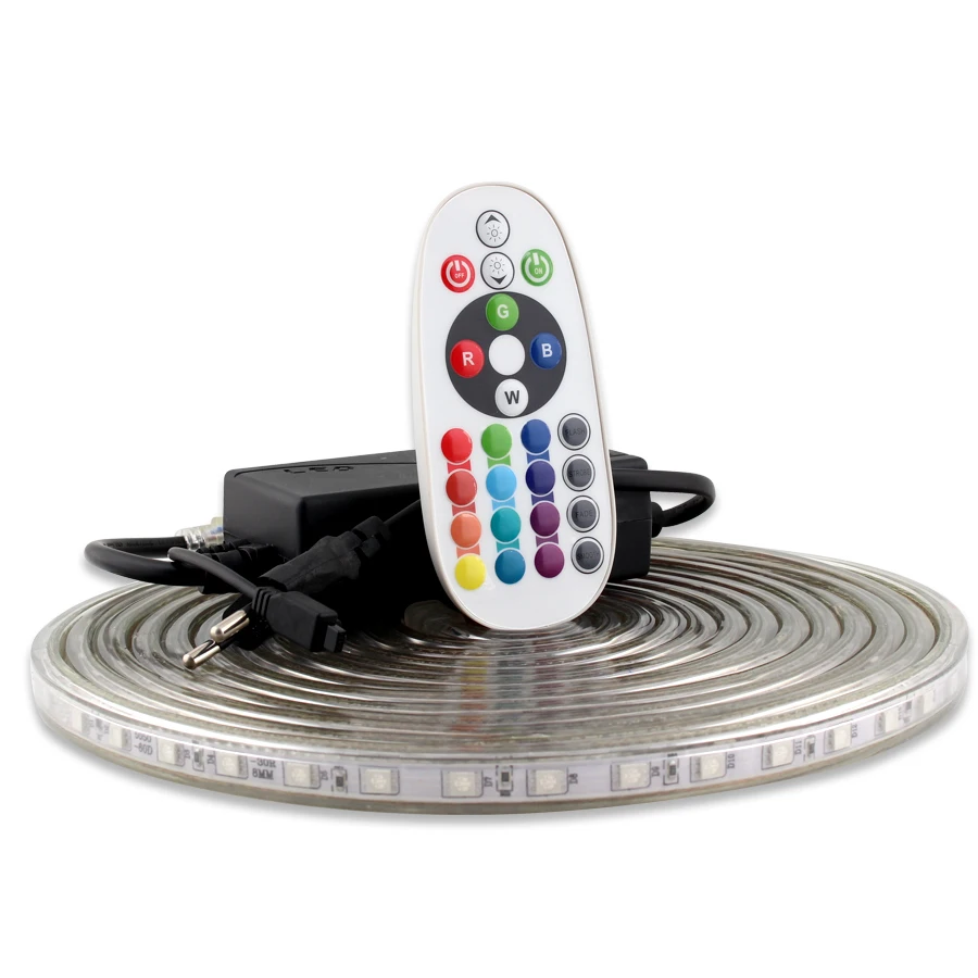 Лента светодиодная Водонепроницаемая с регулируемой яркостью 220 В 60