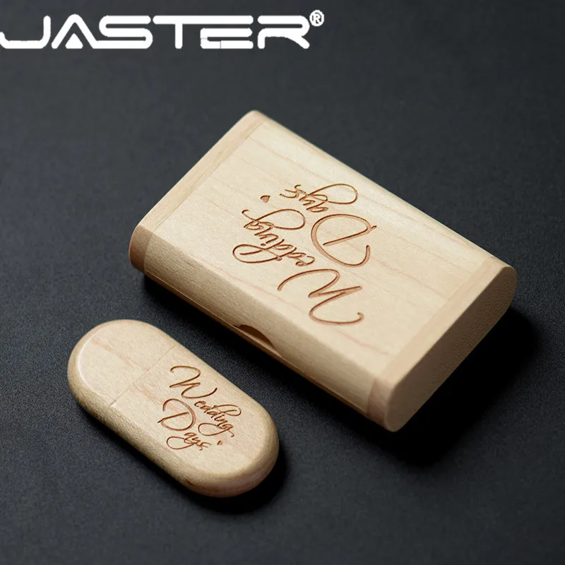 USB флеш накопитель JASTER овальный деревянный + откидной корпус 2 0 4 ГБ 8 16 32 64 ГБ|USB