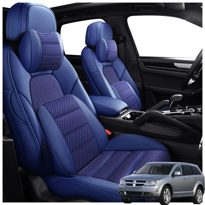 

Кожаные чехлы для автомобильных сидений на заказ, продукция для Dodge Journey 2009 2010 2011 2012 2013 2014 2018, аксессуары для интерьера