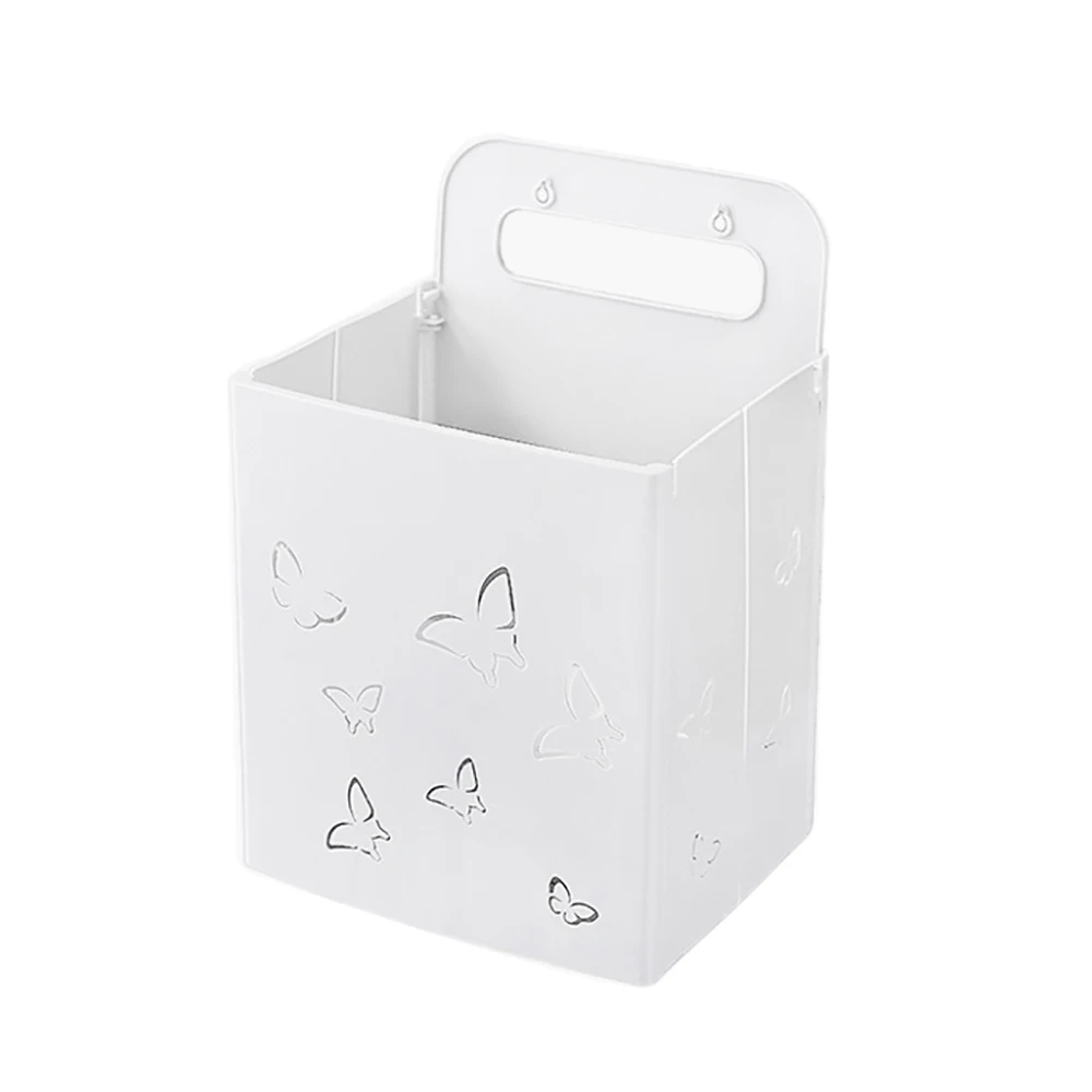 

Wall Hanging Organizer Punch-free Design Wall Mounted Laundry Basket Household Bathroom Dirty Clothes Storage Supplies 1Pcs
