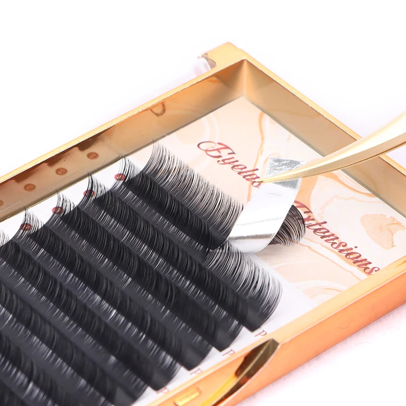 Премиальная черная ресниц наращивание Jet черные ресницы косметический мягкий