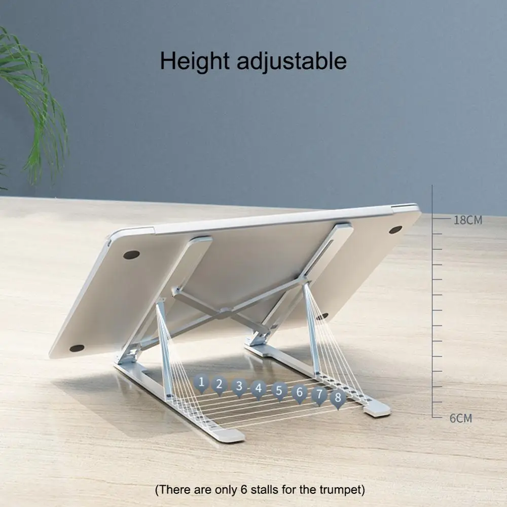 

Foldable Laptop Stand For Notebook Aluminum Cooling Adjustable Macbook Holder Bracket Tablet Support for Computer Accessories