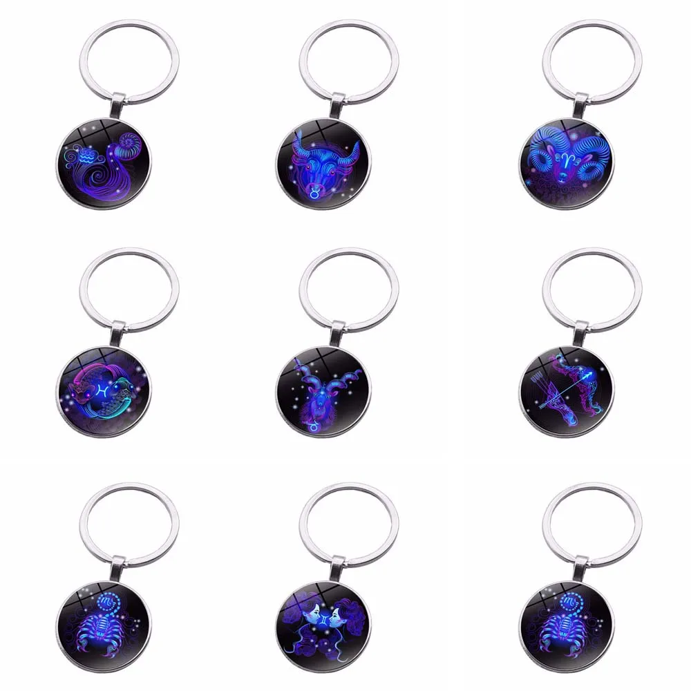 Знак зодиака брелок 12 Созвездие Лев Дева весы скорпион кулон Стрелец двойное