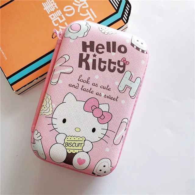 

10cm*16.2cm Big Storage Box Cartoon Pattern Zipper Bag for Earphone Power Bank Headset Carry Case Storage Bag
