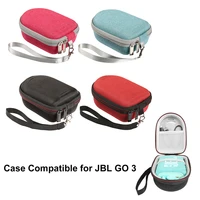 speaker carrying case portable dustproof bag for jbl go3 bluetooth speaker hard eva outdoor travel case storage bag