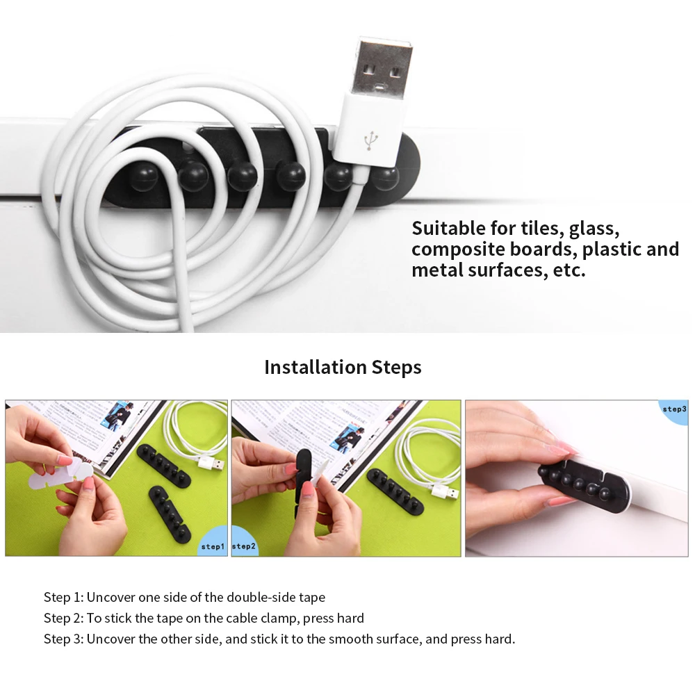 2 шт. Настольный телефон устройство для сматывания кабеля зарядное кабель провод