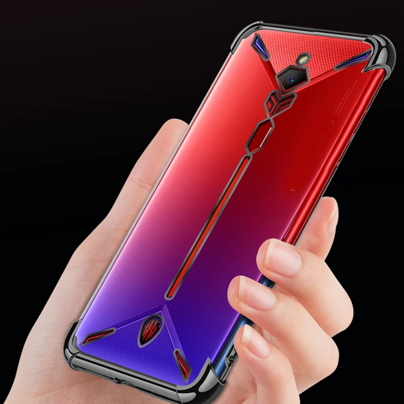 Красный цвет для zte Nubia red Magic 3S NX629J Чехол подушки безопасности буфера полная защита чехол для Red Magic 3S ТПУ противоударный задняя крышка
