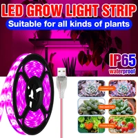led grow light full spectrum plant 5v usb phyto lamp strip 0 5m 1m 2m 3m waterproof fitolampy led hydroponic lighting seeds 2835