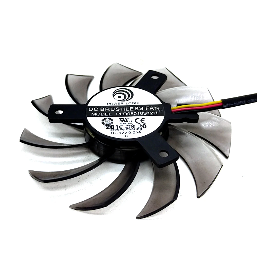 New 75MM PLD08010S12H Cooler Fan For Gigabyte HD 6850 7970 GTX 460 GTX560Ti R270X AMD R7 260x Graphics Video Card Cooling Fans | Компьютеры