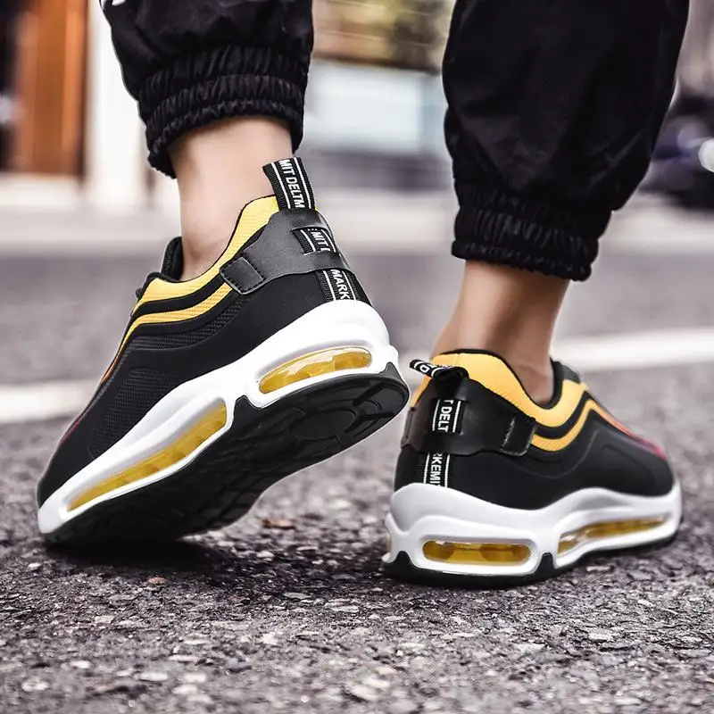 

Korean Version Large Size Full Palm Air Cushion Men's Running Shoes High Quality Breathable Wear-resistant Jogging Sports Shoes