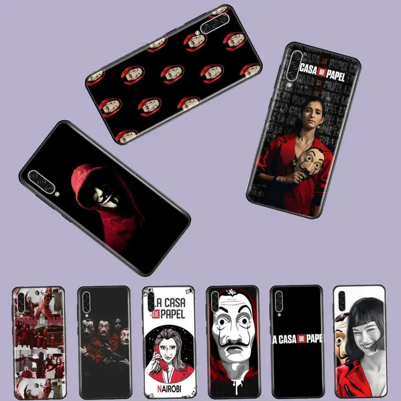 La casa de papel Чехол Мягкий Силиконовый ТПУ чехол для телефона Samsung Galaxy A 3 6 7 8 10 20 30 40 50 70