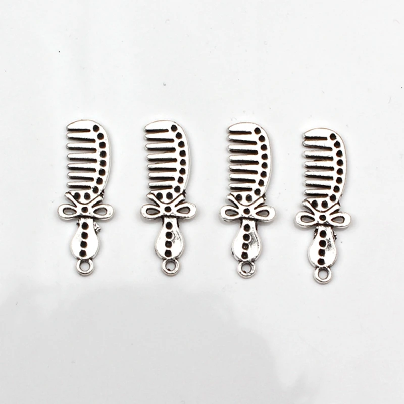 

8pcs Charms double sided comb 12*33mm Antique Tibetan Silver Pendant Finding Accessories DIY Vintage bracelet Necklace Handmade