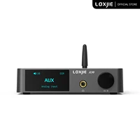 loxjie a30 desktop stereo audio power amplifier headphone amp support aptx bluetooth 5 0 ess dac chip with remote control