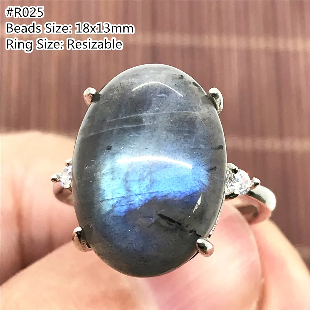 

Топ натуральный камень Лабрадорит Кольцо ювелирные изделия для Для женщин для девушек и мужчин с украшением в виде кристаллов 18x13 мм бусины ...