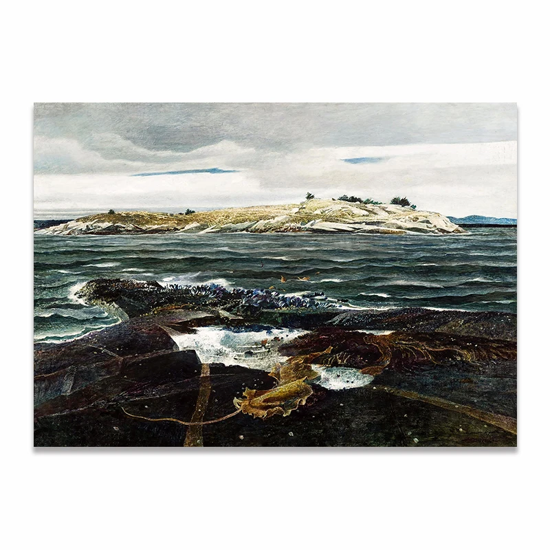 

Настенная Ретро Картина на холсте с изображением мира Христины эндрюма Уитса, Морского Пейзажа, Постер для гостиной, крыльца, украшение для дома