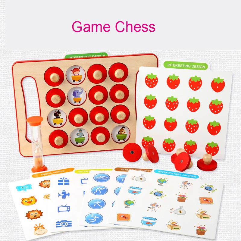 

2021 Latest Wooden Chess Finding the Same Model Educational Development Logic Cultivation Memory Puzzle Casual Game