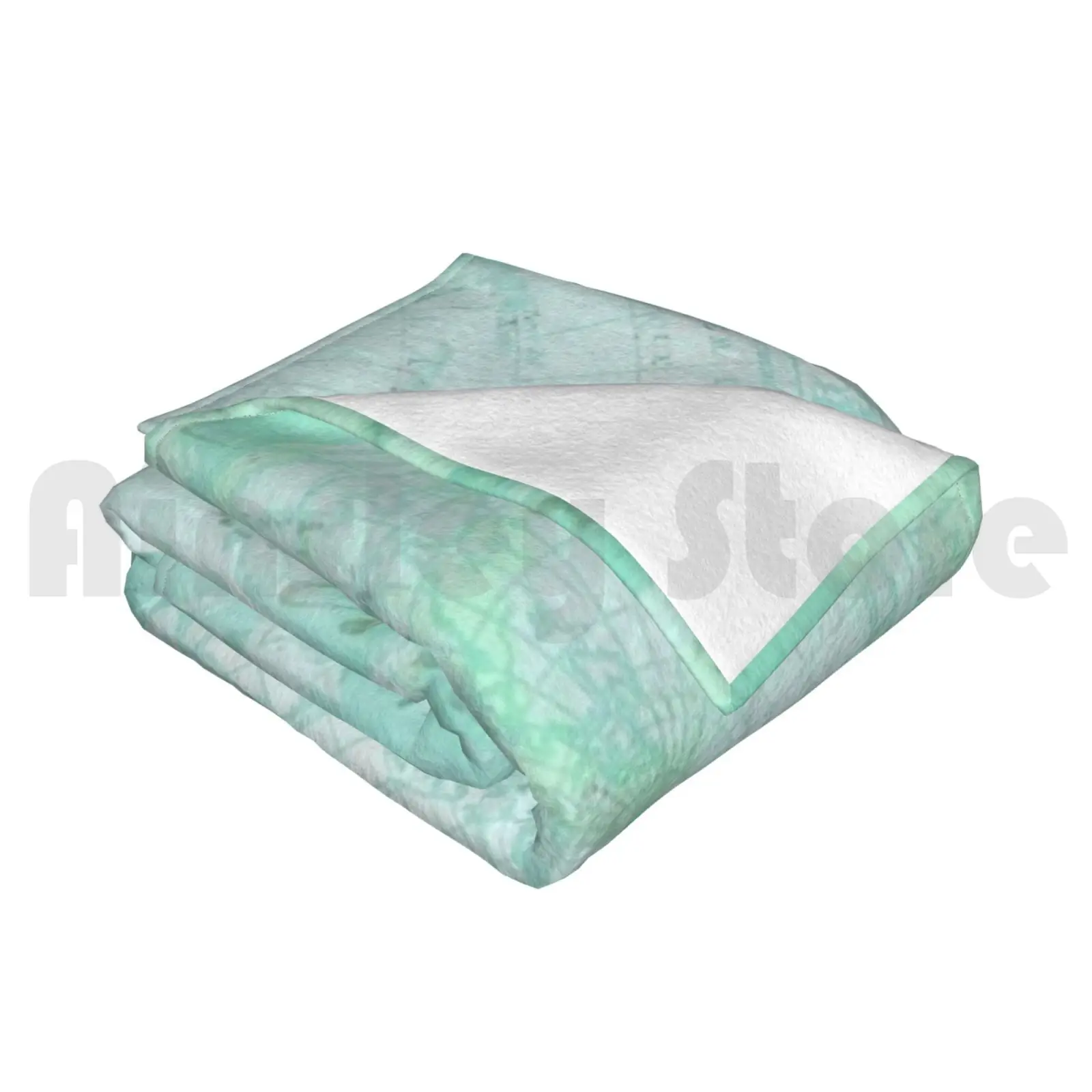 Мятно-зеленая карта мира вдохновляющая цитата одеяло назад в школу для дивана