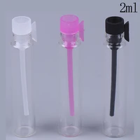 10pcslot 2ml empty mini glass perfume small sample vials perfume bottle laboratory liquid fragrance test tube trial bottle