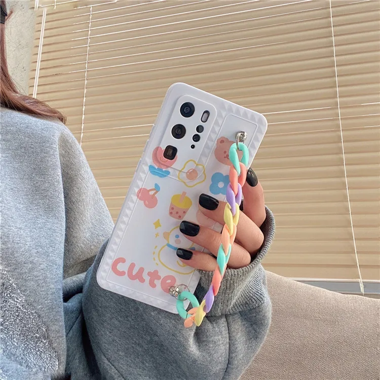 

Iphone Case Japan and South Korea Cute Cartoon Bracelet Suitable for 12Pro/max Iphone 11 Mobile Phone Case X/xr/se Girl 8Plus