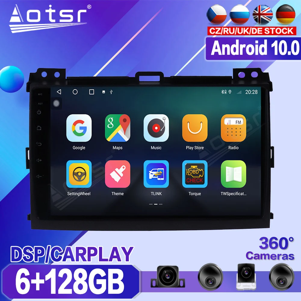 

For Toyota Prado 2004 2005 2006 2007 2008 2009 Car Multimedia Player Recorder Stereo Android Radio GPS Auto Audio Navi Head Unit
