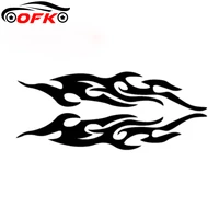 fashion flame fire sticker vehicle decal car bumper door body vinyl decor reflective stickers styling