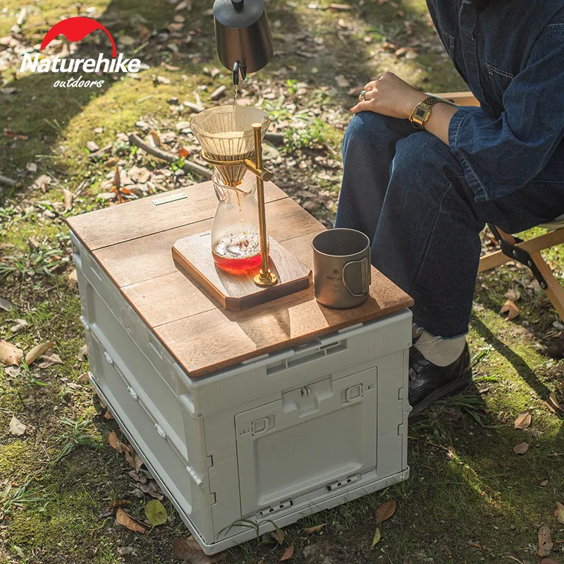 Naturehike Camping Folding Box Outdoor Camping Table Storage Box 25L 50L 80L Sundry Storage Box Sundry Organizer Picnic Box