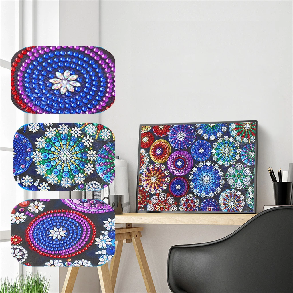 

5D DIY Special Shaped Diamond Painting Mandala Cross Stitch Mosaic Kits Diamond Embroidery Craft Home Wall Art Decoration