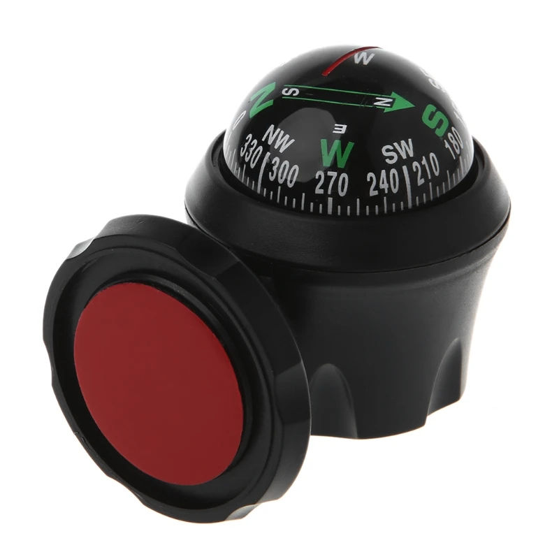 

Mini Car Compass Flexible Navigation Dashboard Auto Ball Cup Vehicle Adhesive