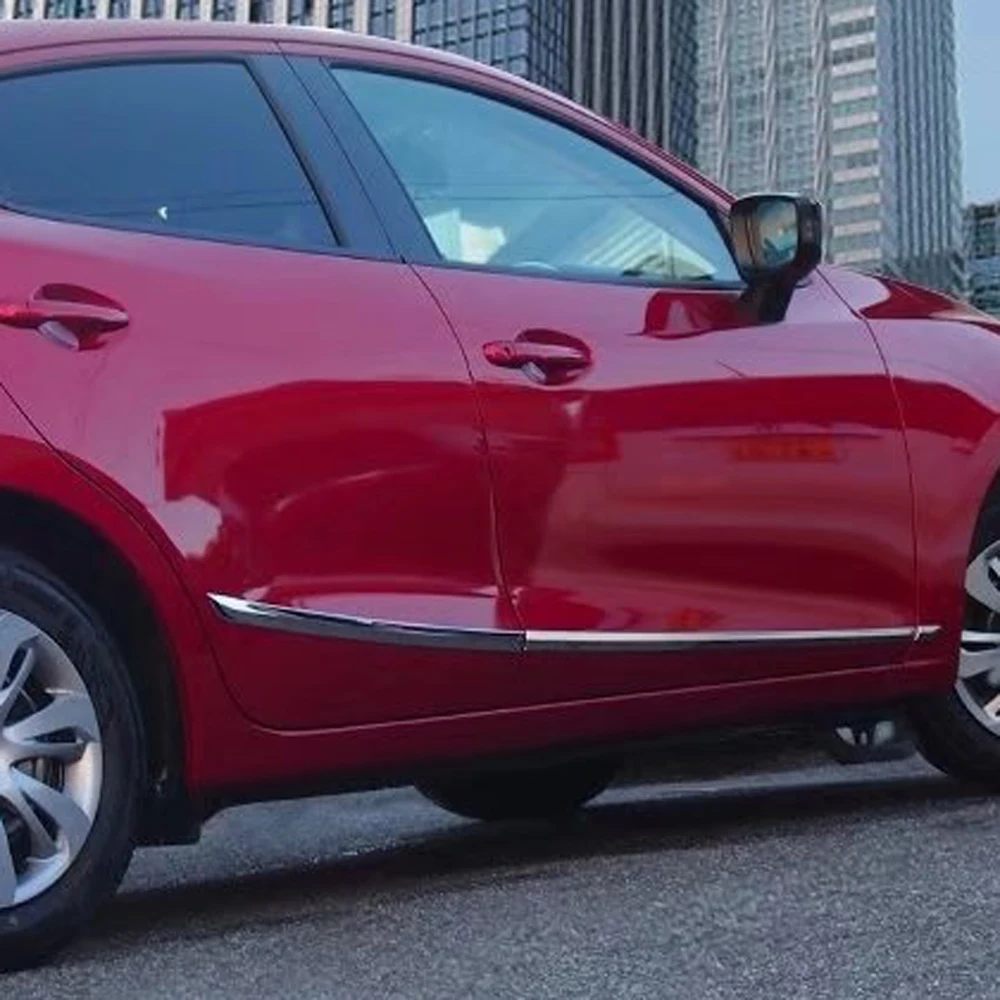 Для Mazda 2 Demio DJ 2015 2017 2018 2019 ABS Хромированная Крышка корпуса боковой двери отделка