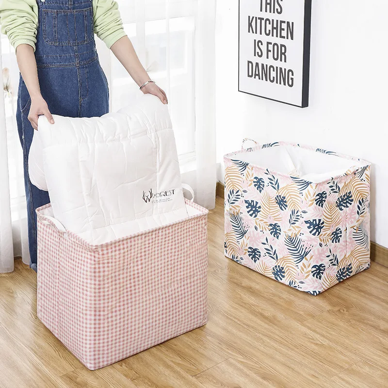 

Для хранения из хлопко-льняной ткани корзина складная косметичка-Порты и разъёмы корзина для грязного белья для игрушка костюмы ведро для х...