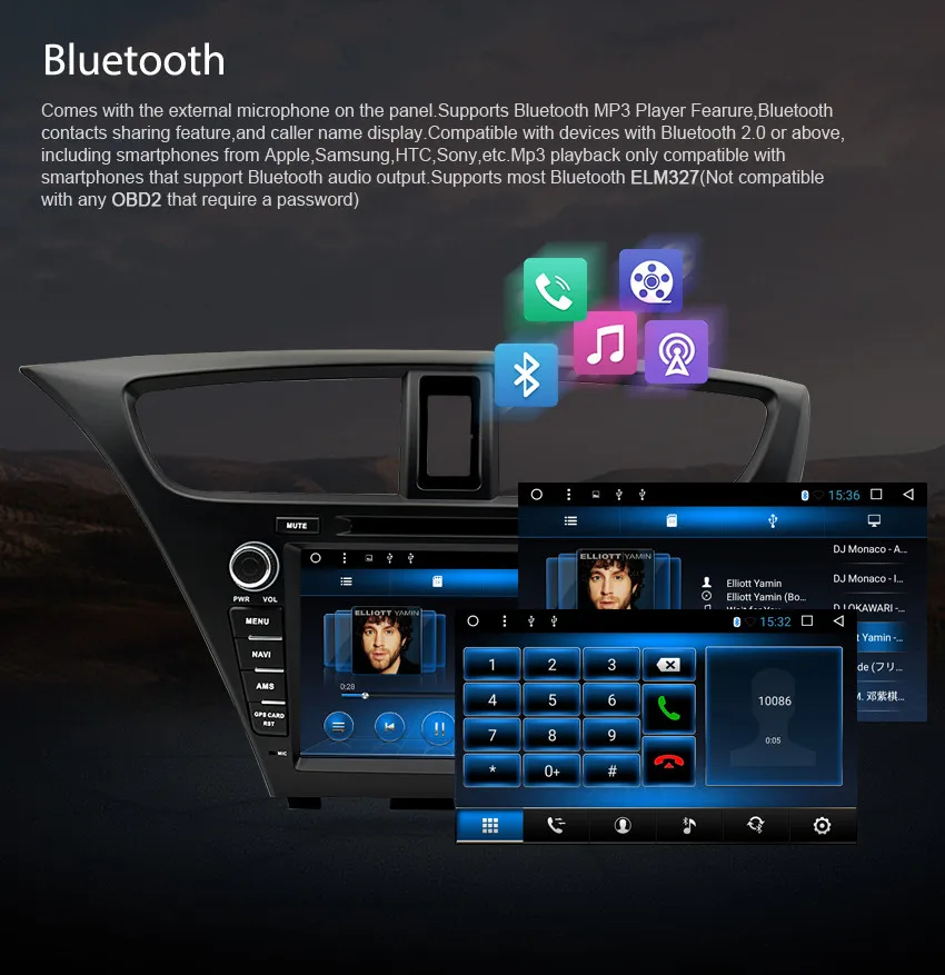 Android 9,0 автомобильный Радио DVD НАВИГАЦИЯ мультимедийный плеер для Honda Civic хэтчбек 2013 Авто аудио gps Bluetooth стерео